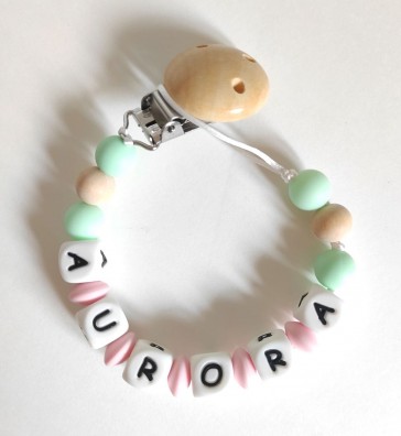 catenella-portaciuccio-con-nome-personalizzata-silicone-legno-rosa-menta