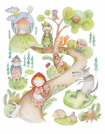 copertine-neonato-cappuccetto-rosso-blanket-story