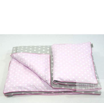 set-copripiumino-federa-per-lettino-rosa-grigio-stelle