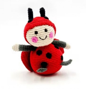 sonaglio-neonato-fatto-a-mano-Amigurumi-coccinella