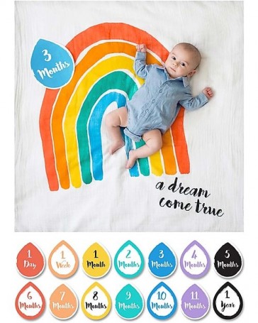 telo-in-mussola-cotone-neonato-lulujo-milestone-cards-arcobaleno-lifestyle-min