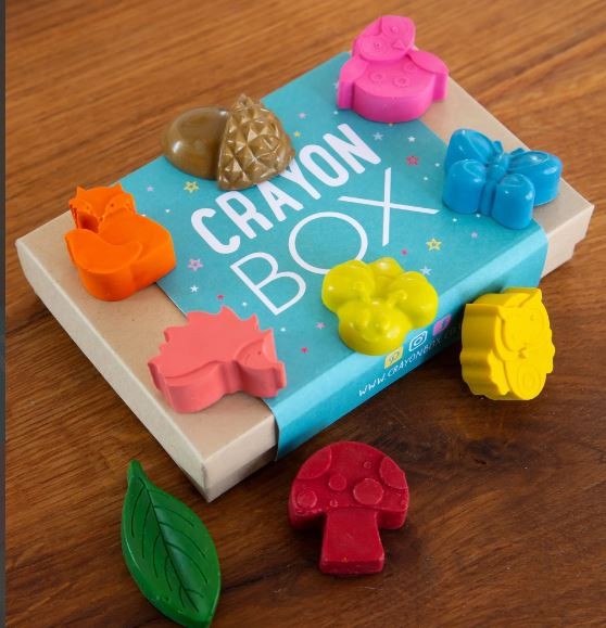 Pastelli a Cera per Bambini piccoli Animali del Bosco - Crayon Box