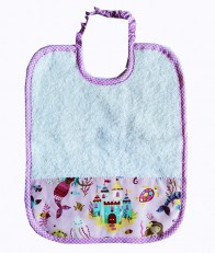 Bavaglino asilo con nome Sirenette