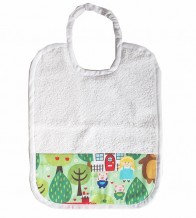 Bavaglino asilo con elastico Cappuccetto Rosso