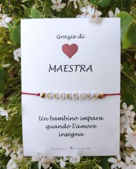 Bracciale Maestra Personalizzato con Nome