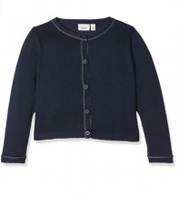 Maglioncino bimba blu con bordo argentato - Name It