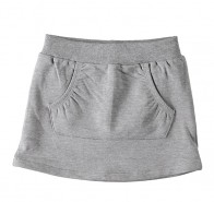 Gonna bambina cotone felpato grigio melange - Name It