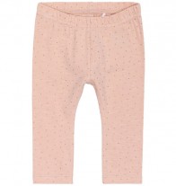 Leggings neonata rosa pois oro - Name It