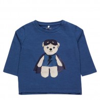 Maglietta neonato blu Super Hero - Name It