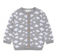 Maglioncino neonato cotone biologico nuvole - Name It