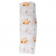 Mussola Neonato Volpi 120 x120 cm Moulin Roty