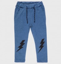 Pantalone bambino saetta felpato blu - Name It
