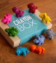 Pastelli a Cera per Bambini Dinosauri - Crayon Box