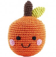 Sonaglio in Cotone Organico Arancia - Pebble