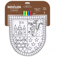 Scudo cavaliere da colorare - Label'Tour