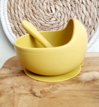 Set Pappa in Silicone giallo ocra - Rammelaartje