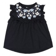 Top bambina in cotone Blu Flower - Name It