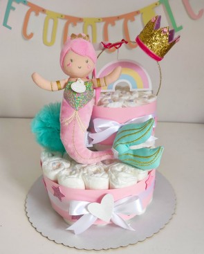 torta-di-pannolini-sirenetta-alizee