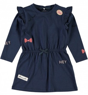 vestito-bambina-cotone-biologico-blu-applicazioni-nameit